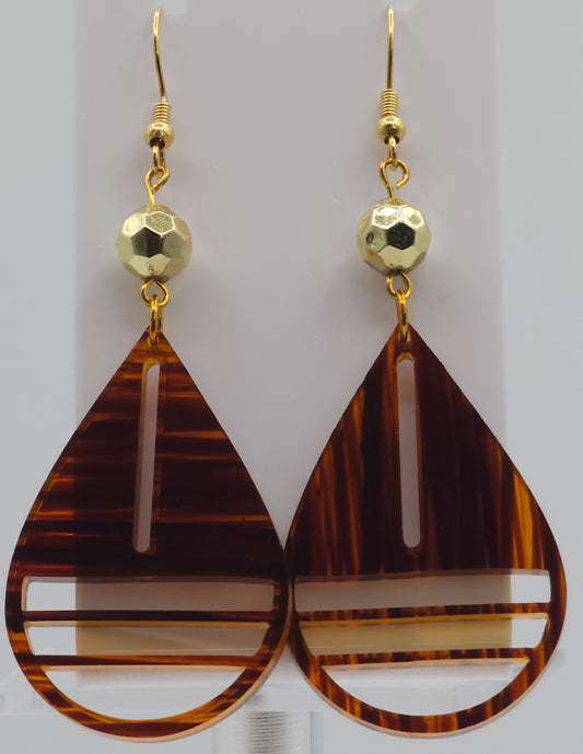 Earth Tone Acrylic Earrings