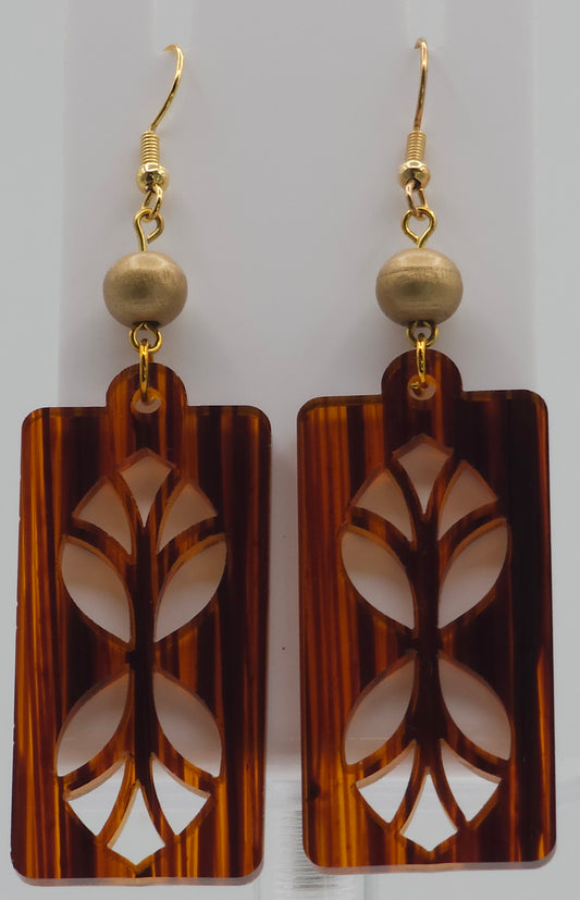 Earth Tone Acrylic Earrings