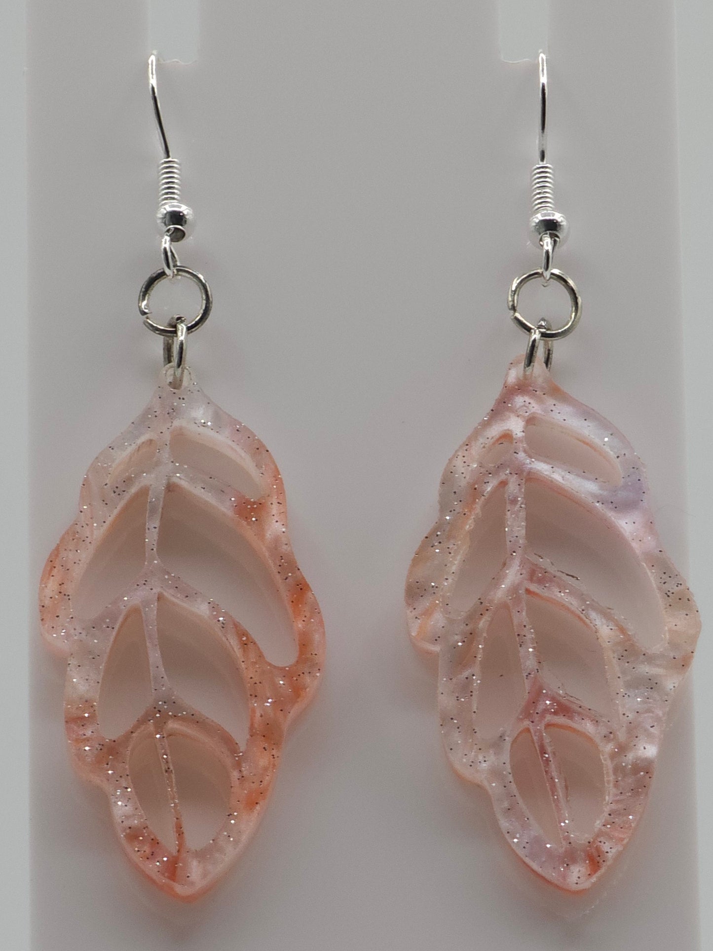 Orange Creamsicle Acrylic Earrings