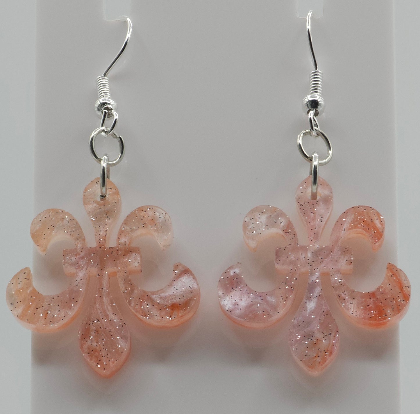 Orange Creamsicle Acrylic Earrings