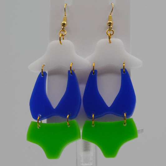 Swimsuit Acrylic Earrings