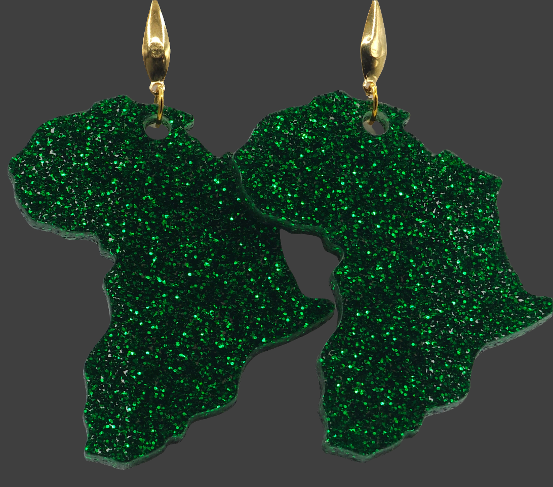 Africa Inspired Acrylic Earrings