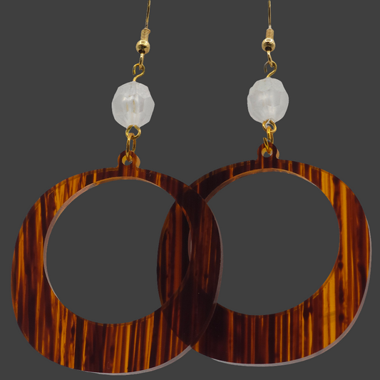 Earth Tone Acrylic Earrings