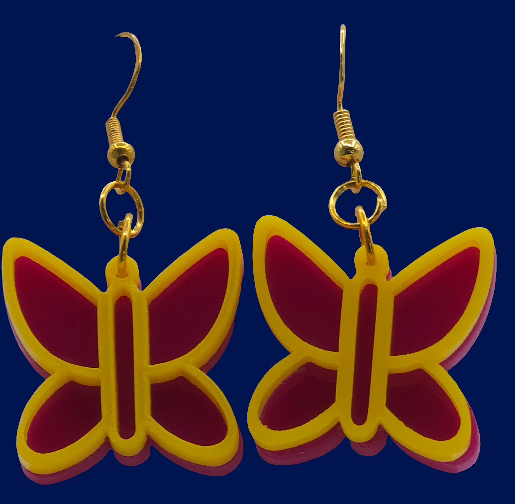 Butterfly Acrylic Earrings