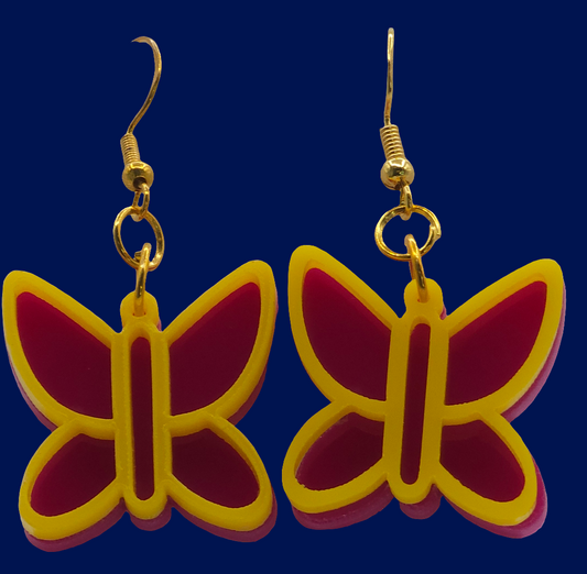 Butterfly Acrylic Earrings